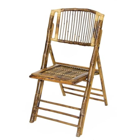 ATLAS COMMERCIAL PRODUCTS Bamboo Folding Chair, Stick Back BFC33